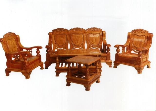 Bàn ghế salon tùy theo kinh tế có thể lựa chọn các loại gỗ tự nhiên khác nhau